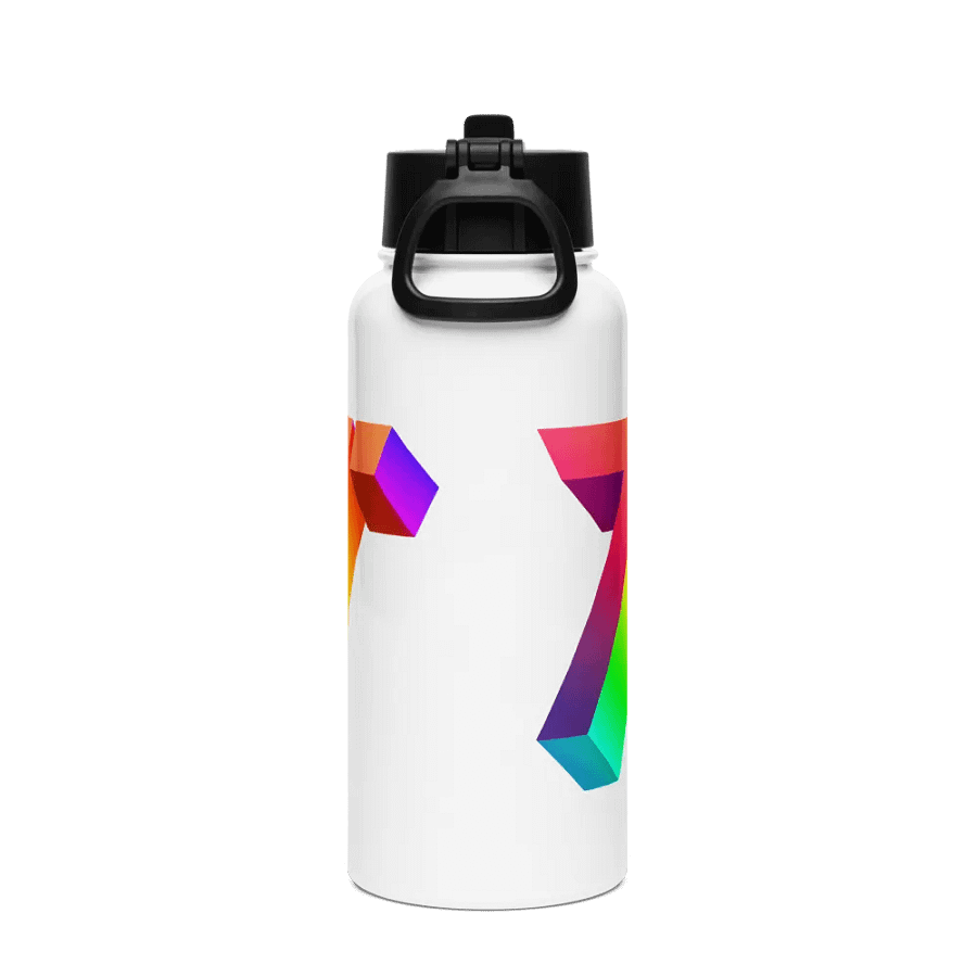 Tobu Stainless Steel Water Bottle 3D Logo Colorful product image (4)