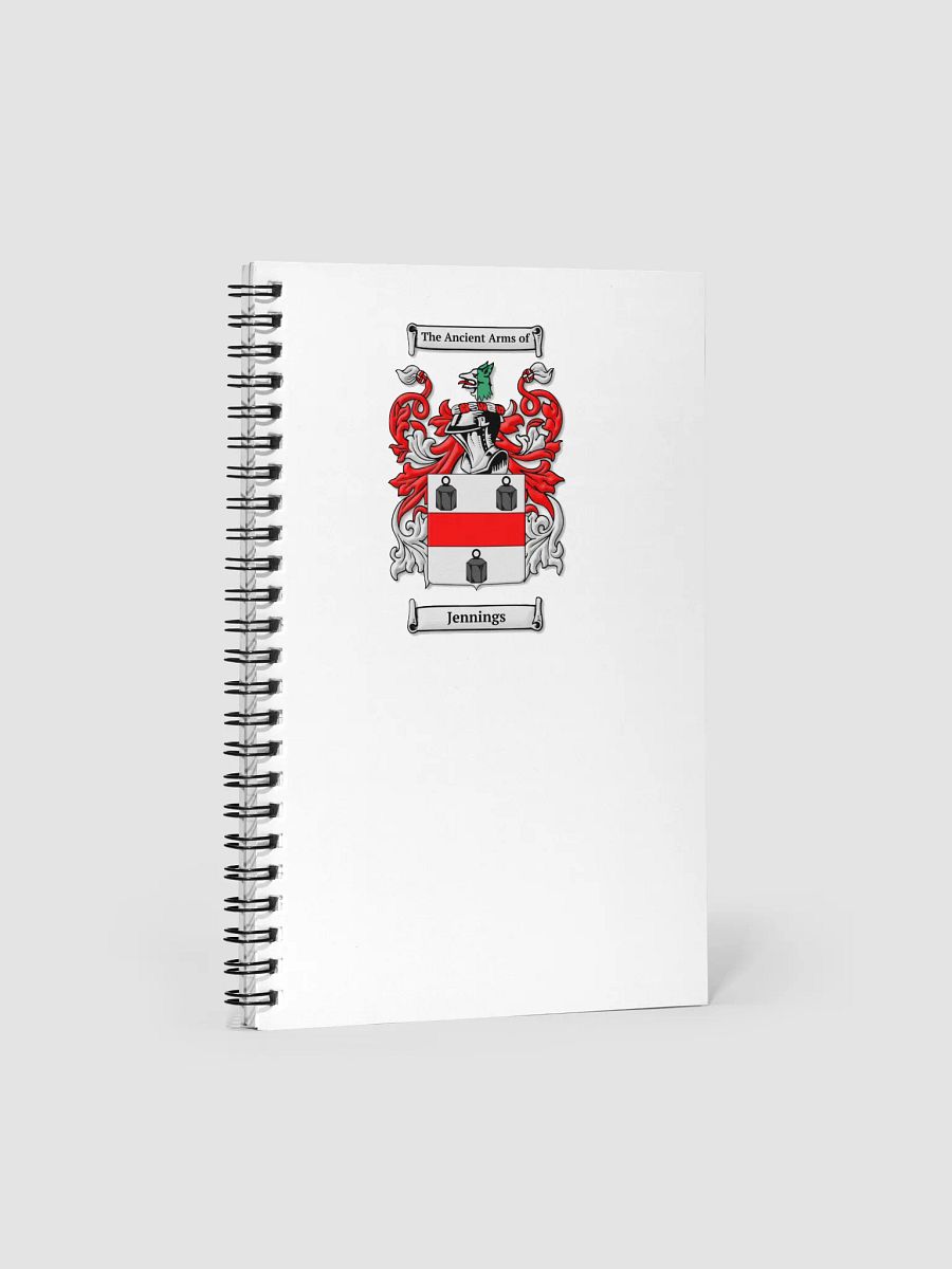 Jennings Family Crest - Notebook product image (1)