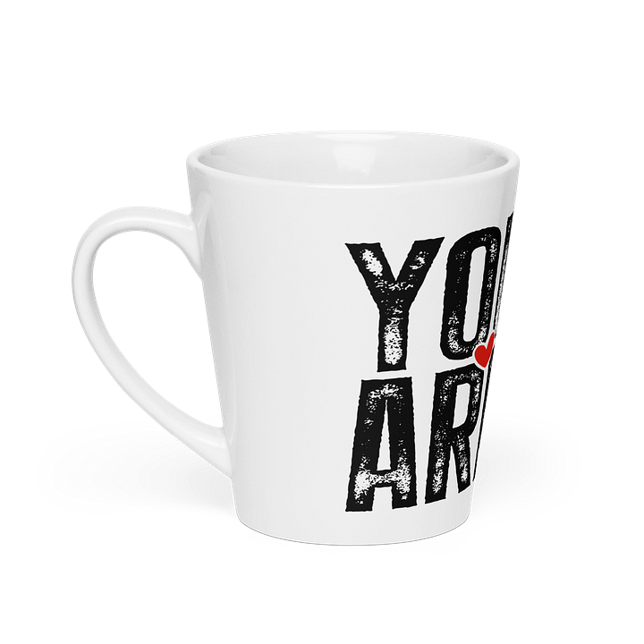 “You Are Enough” Word Art Latte Mug – 12 oz Ceramic product image (2)