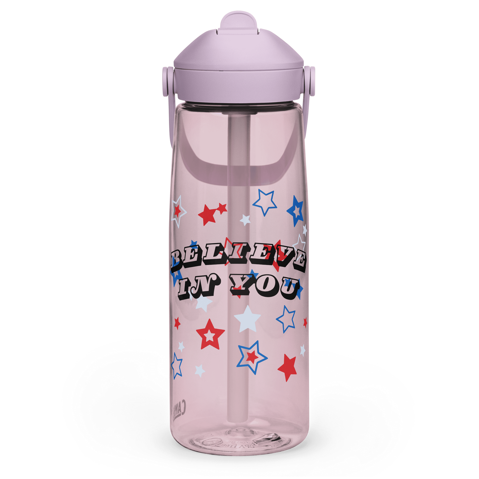believe in you water bottle PINK product image (3)