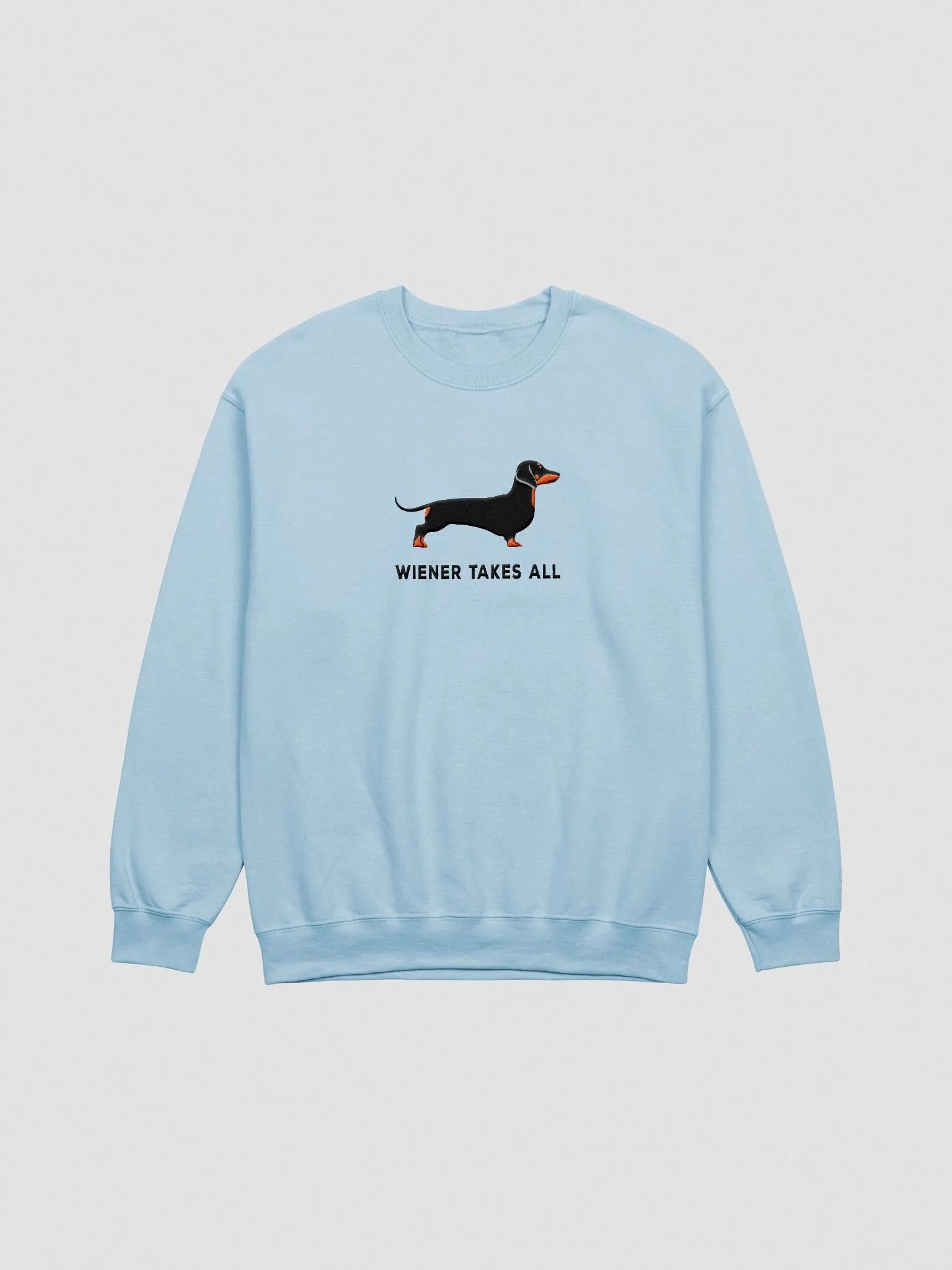 Wiener Takes All Sweatshirt (Embroidered) of a Dachshund product image (4)