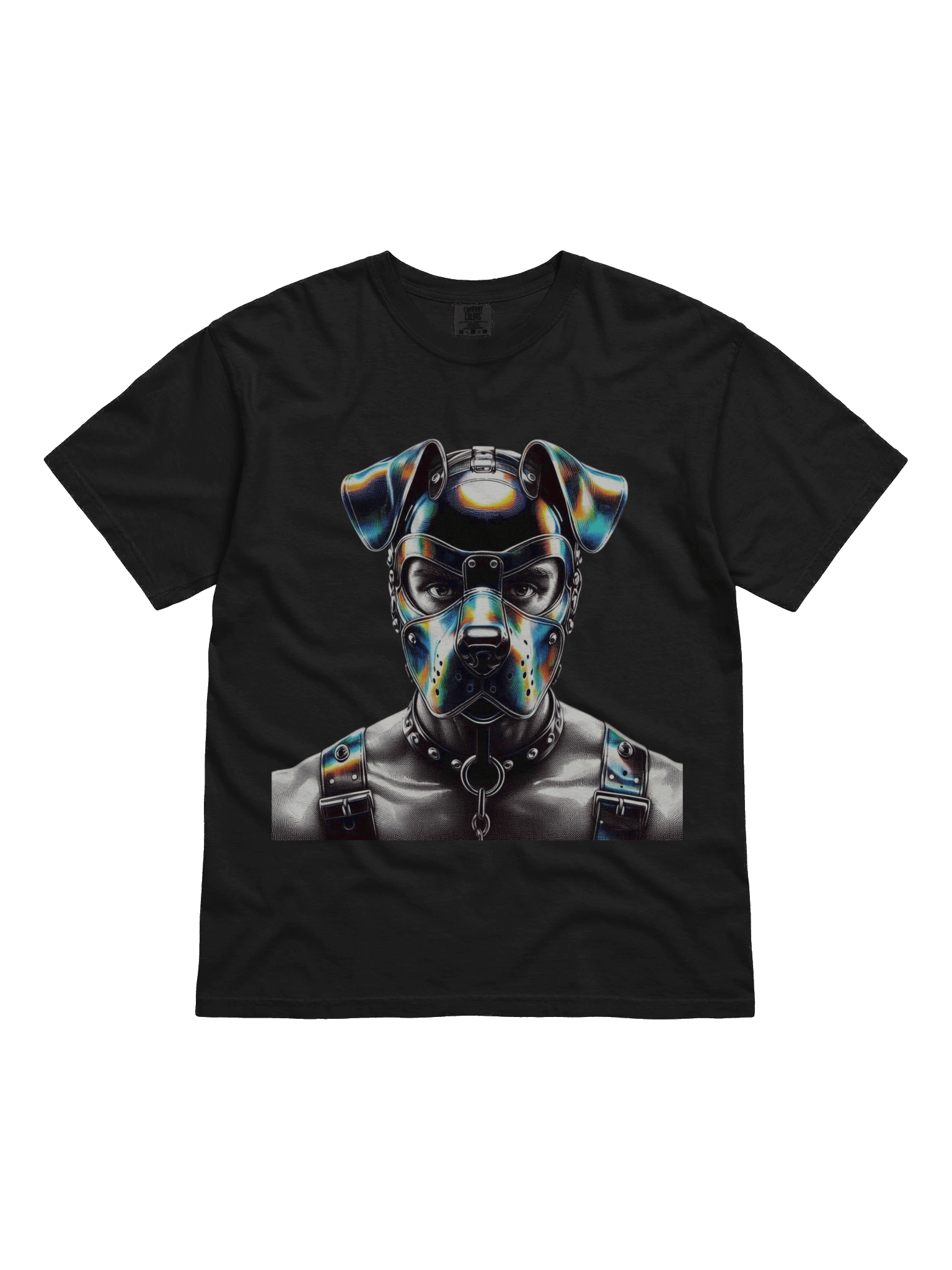 Pup Play - CyberPop Pup Gay Leather Bar NYC Pride Graphic Design T-Shirt product image (1)