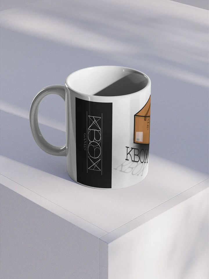 KboxGames white logo mug product image (1)
