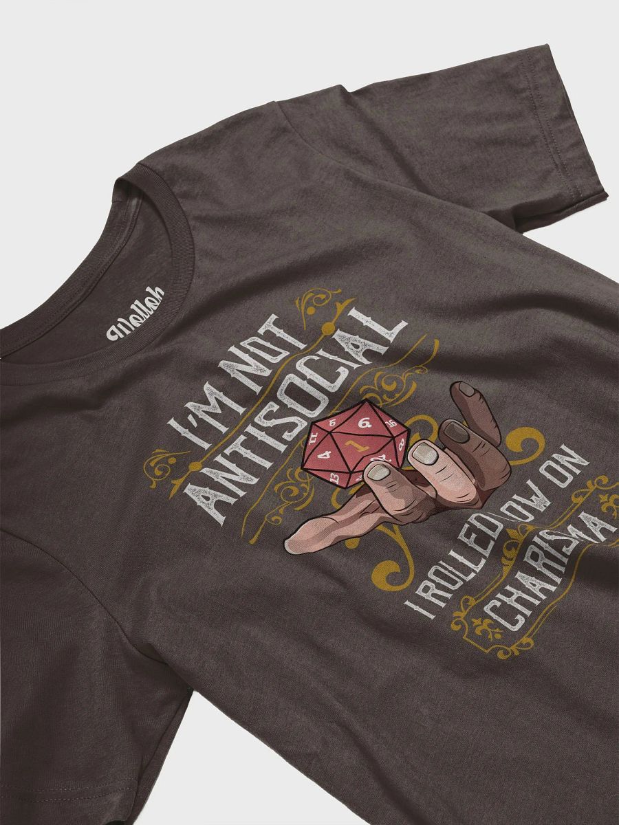 I’m Not Antisocial, I Rolled Low on Charisma T-Shirt - RPG Introvert Life product image (4)
