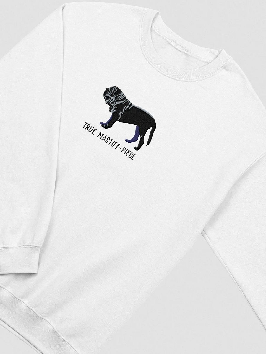 True Mastiff-Piece Sweatshirt (Embroidered) of a Neapolitan Mastiff(Black) product image (6)