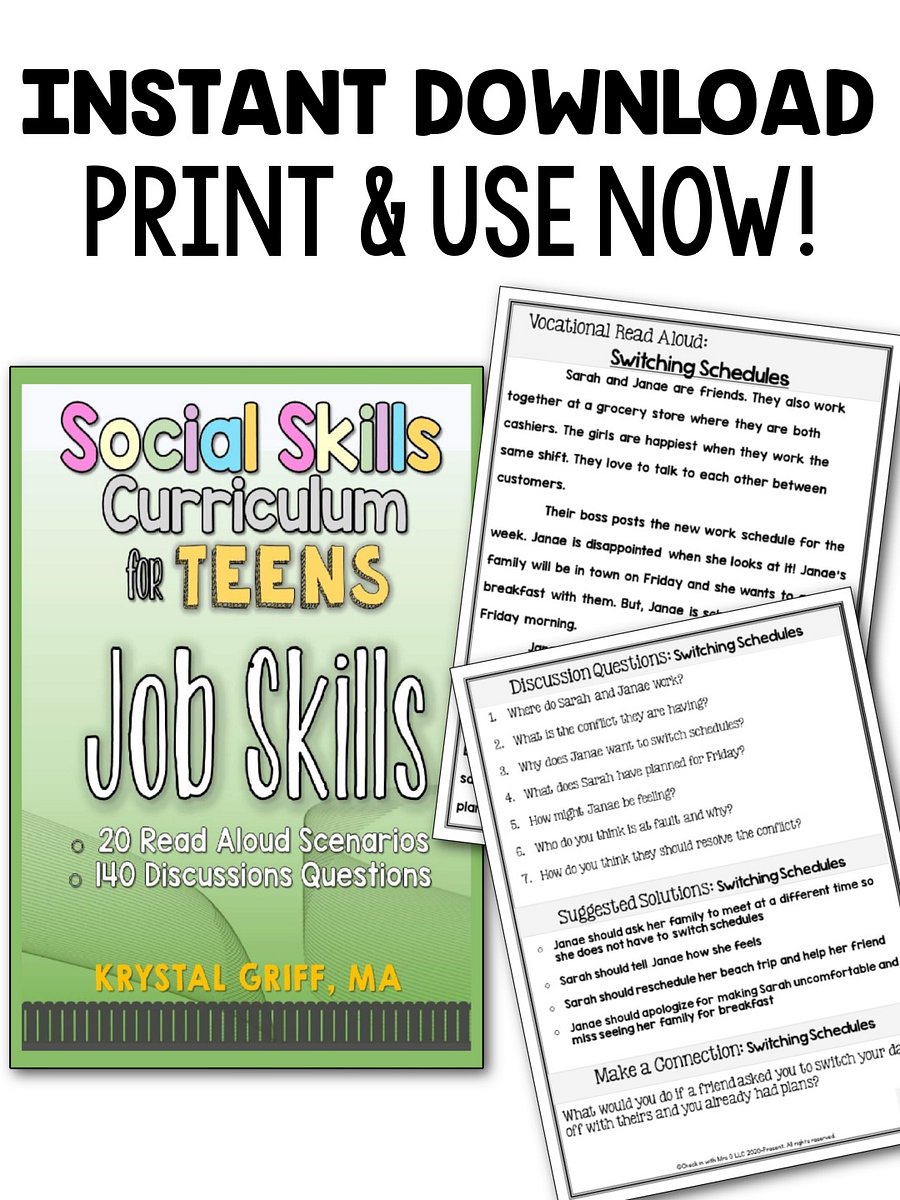 Job Skills Problem Solving Workbook- Instant Download product image (3)