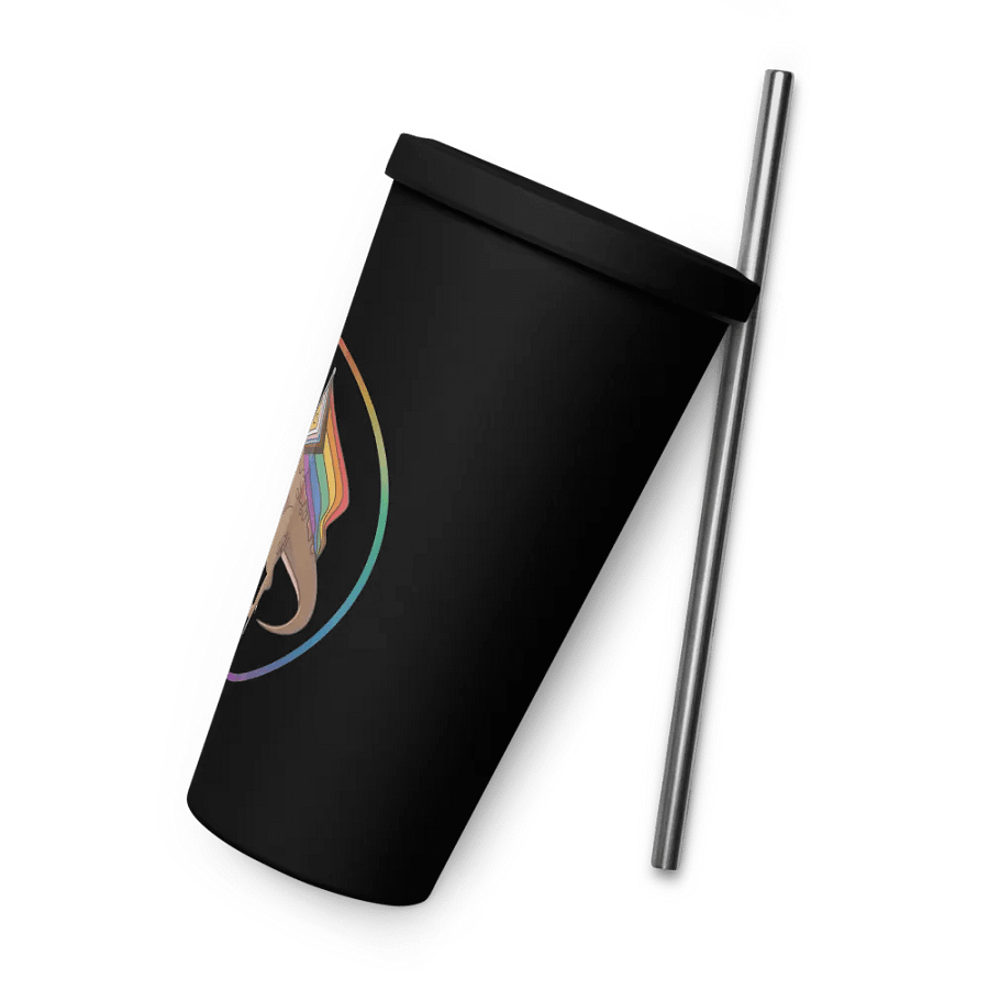 Pride Friend Tumbler w/Straw (Black) product image (8)
