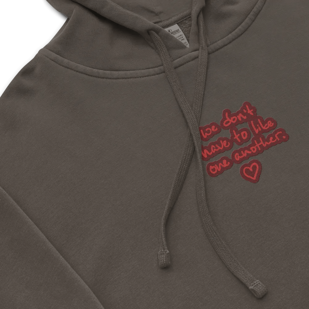 ONE ANOTHER (cherry) embroidered pigment hoodie product image (1)