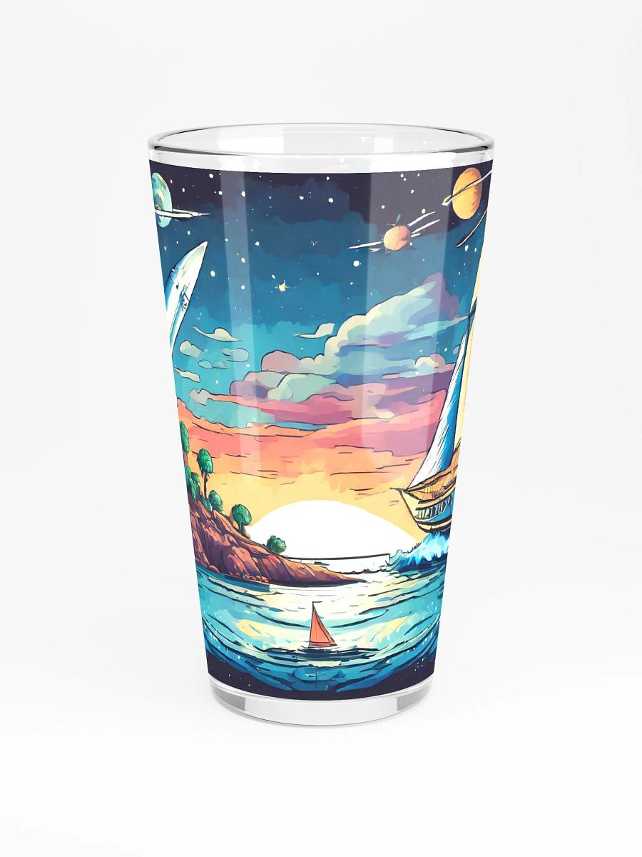 Summer Wind Charters: Space Sail Pint Glass product image (3)
