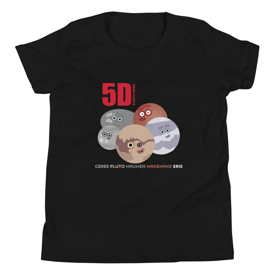 5D - Dwarf Planets Youth t-shirt product image (2)