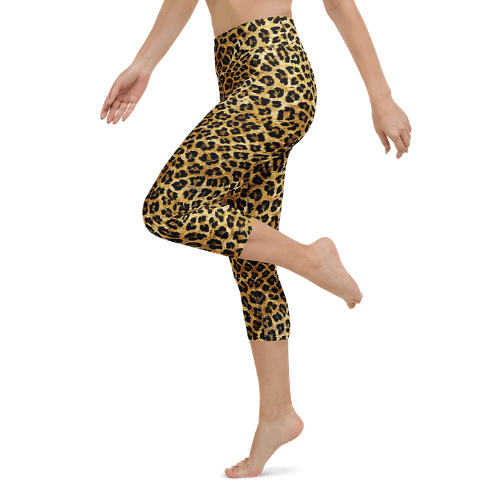 Savage Spots Leopard Print Capri Leggings product image (1)