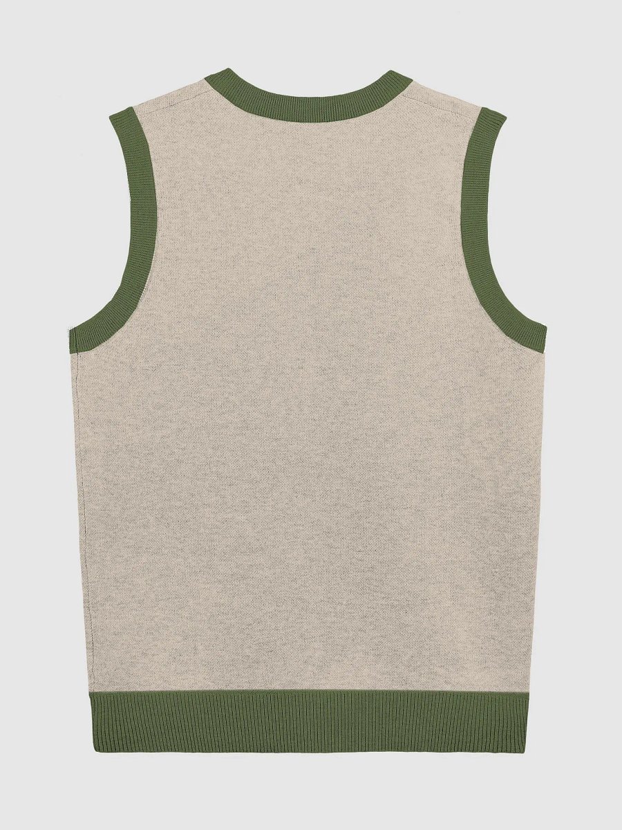 wild forest puff knitted vest product image (2)
