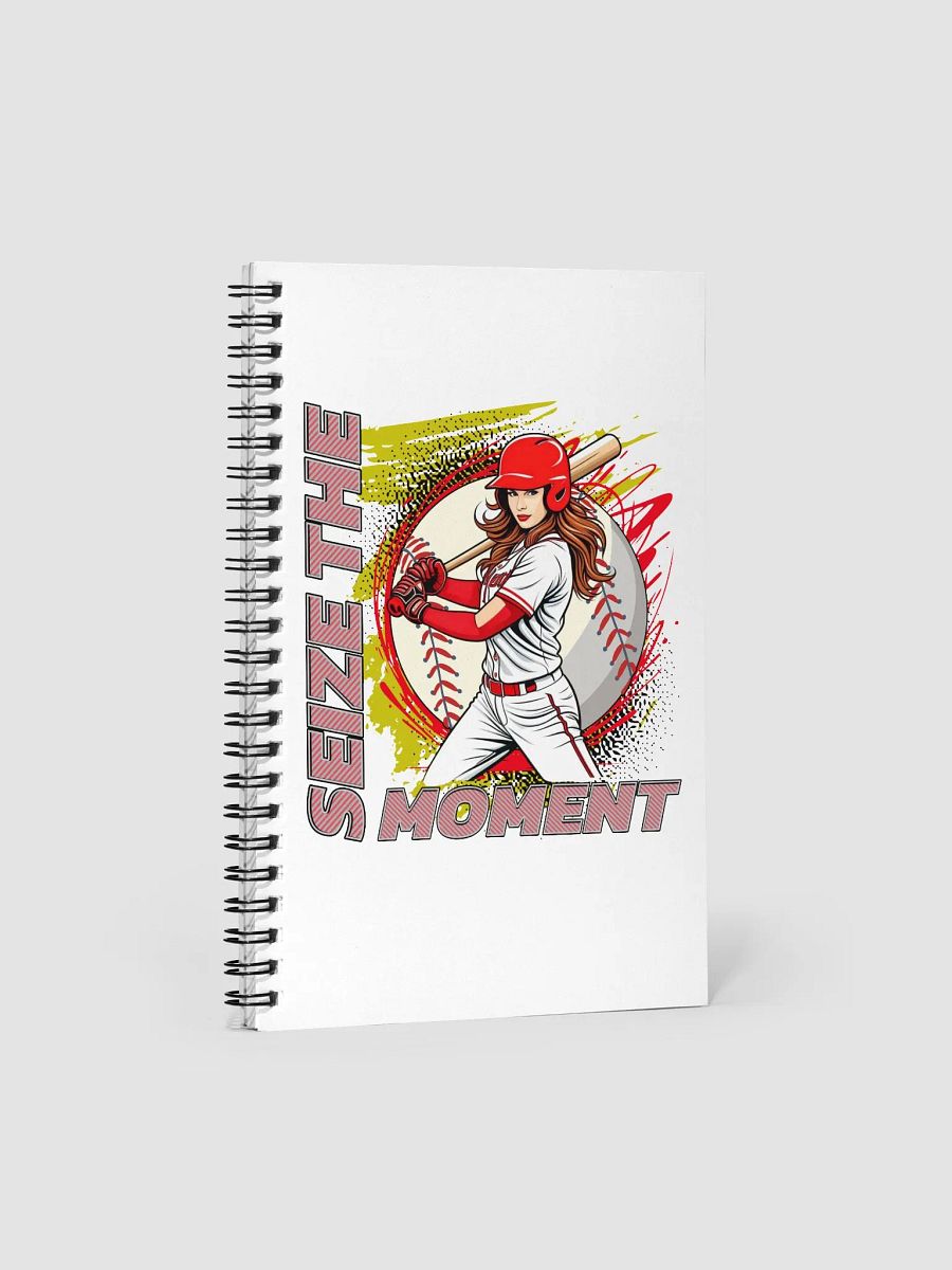Seize the Moment Baseball Female Spiral Notebook product image (1)
