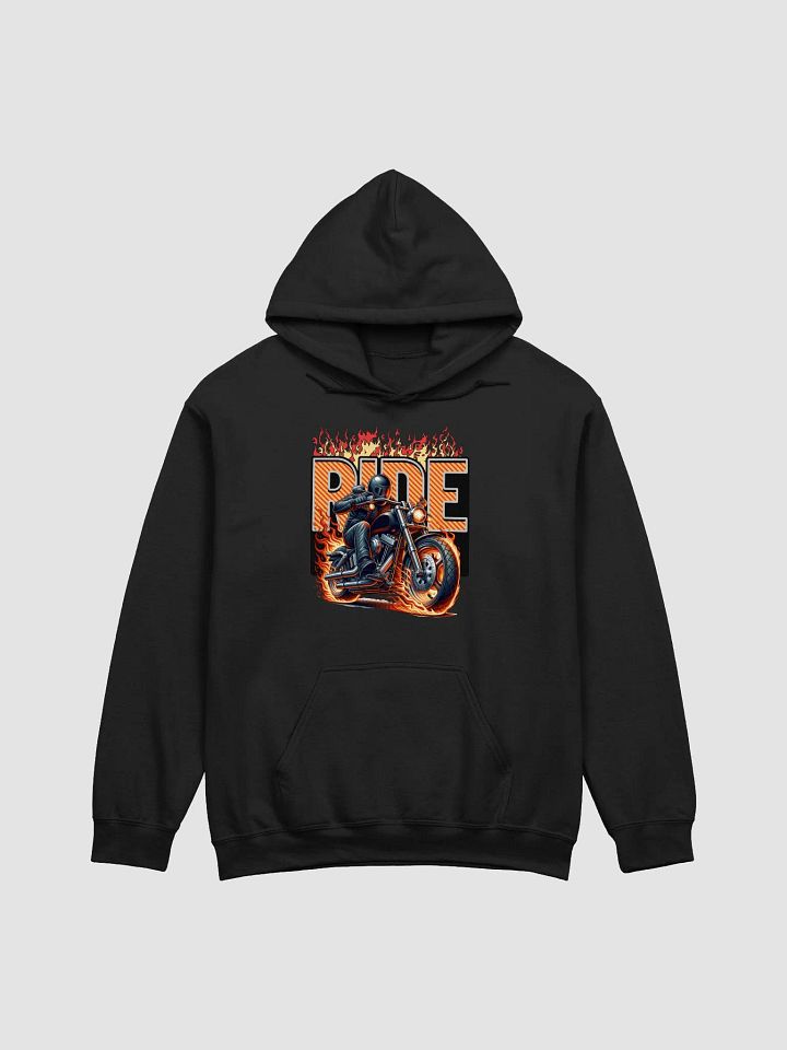 Ride Motorcycle Flaming Hoodie product image (1)