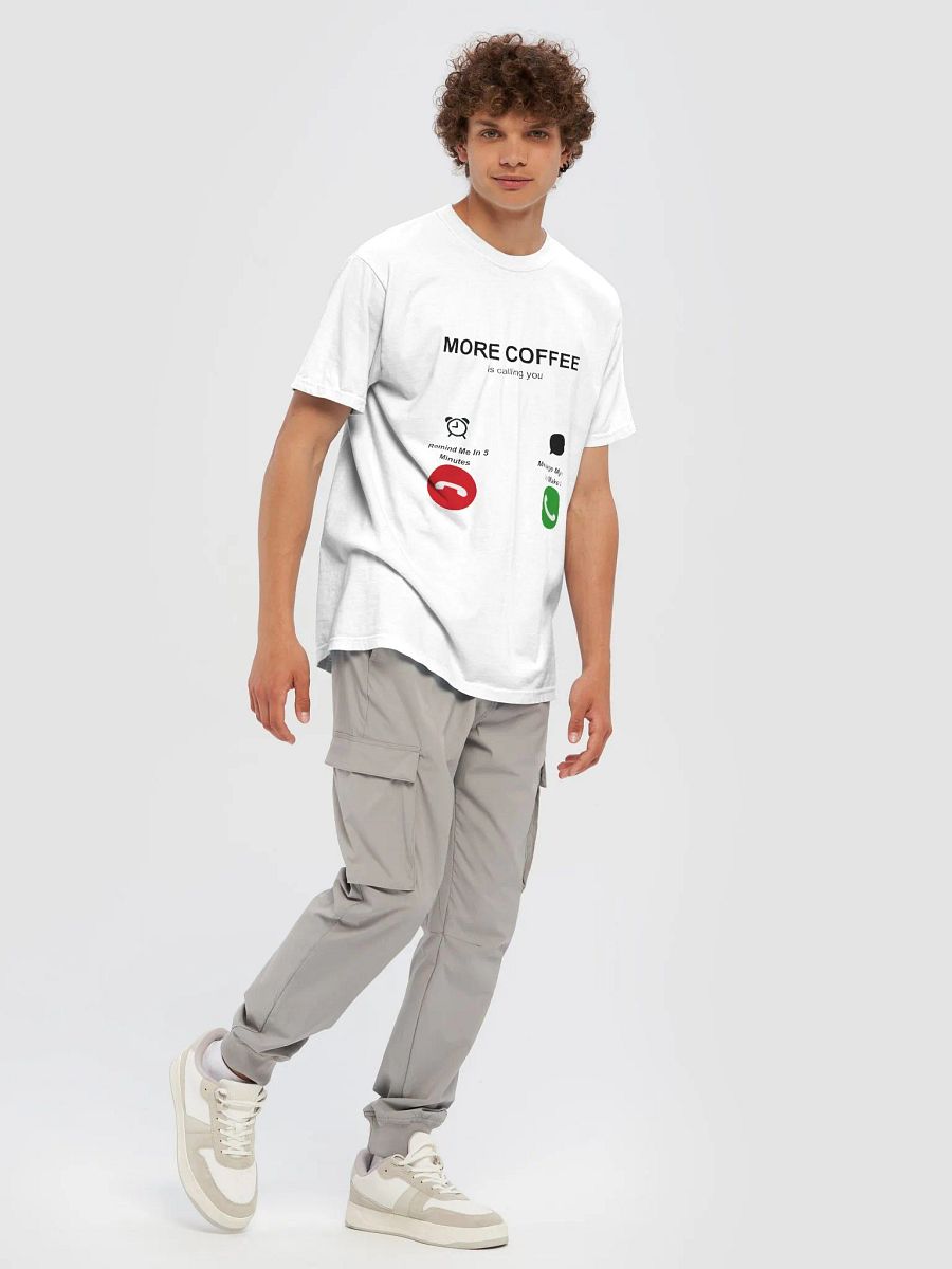MORE COFFEE T-SHIRT (BLACK) product image (103)