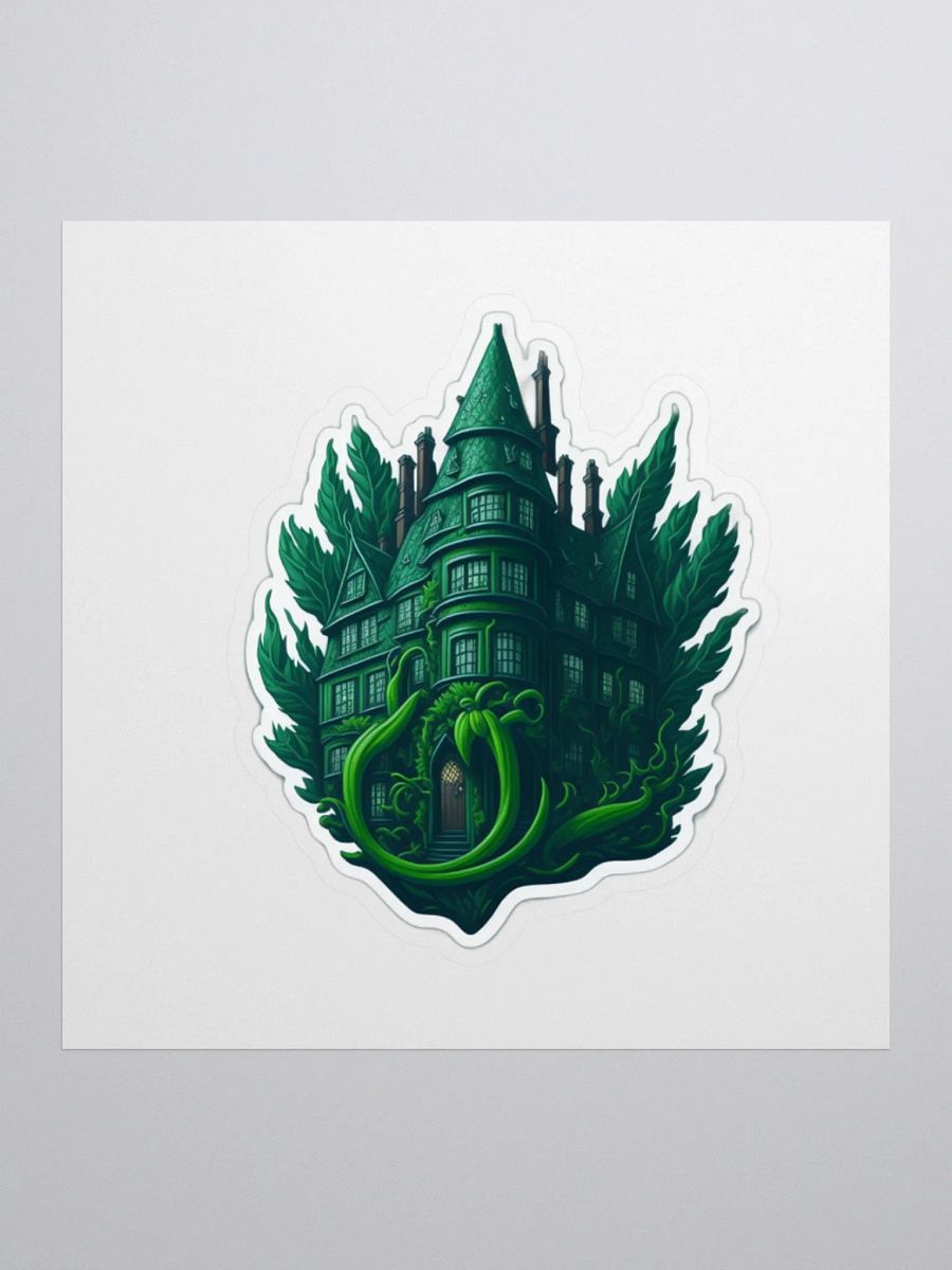Ethereal Green Castle Sticker product image (1)