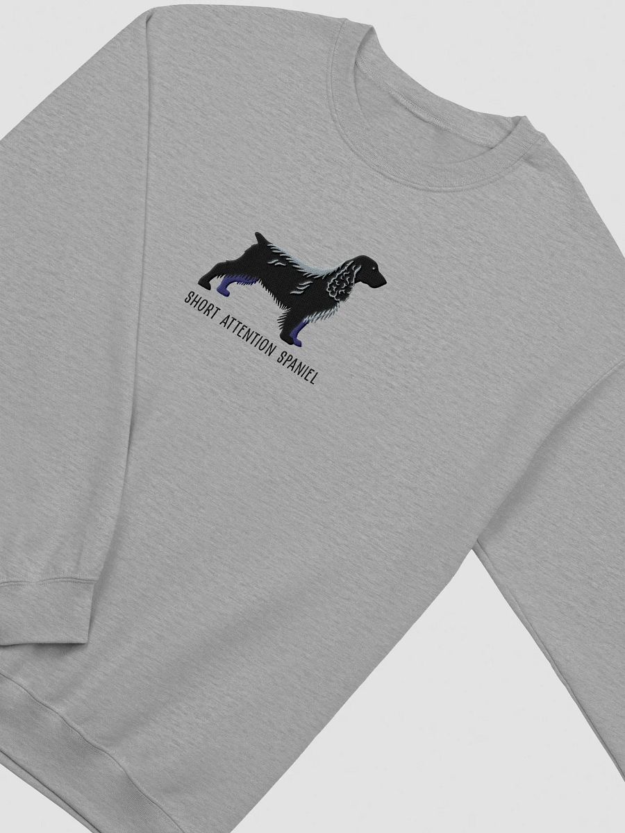 Short Attention Spaniel Sweatshirt (Embroidered) of a Field Spaniel(Black) product image (6)
