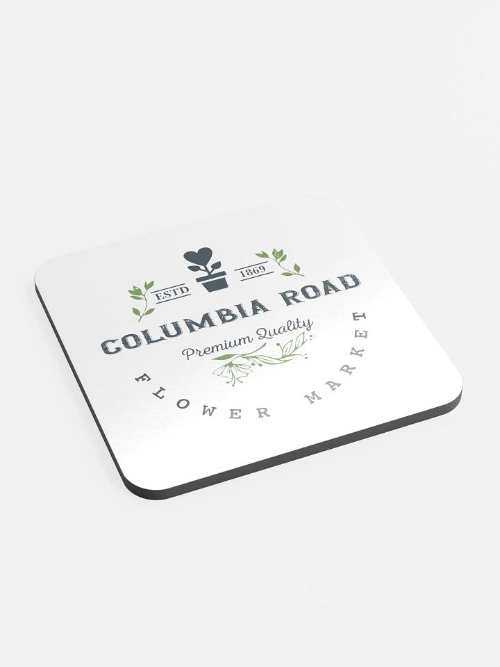 Columbia Road Market Cork Coaster (White) product image (2)