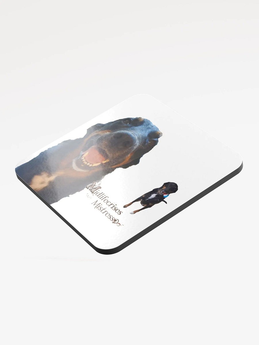 Whimsical Canine Duo Cork Coaster product image (3)