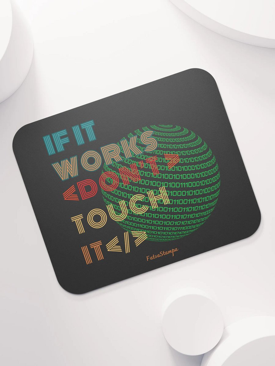 Binary Code Sphere Mouse Pad product image (7)