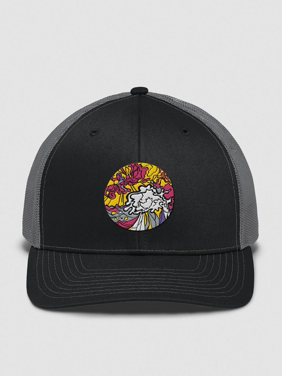 Vibrant Swirls Snapback Hat - Wave at Sunset product image (3)
