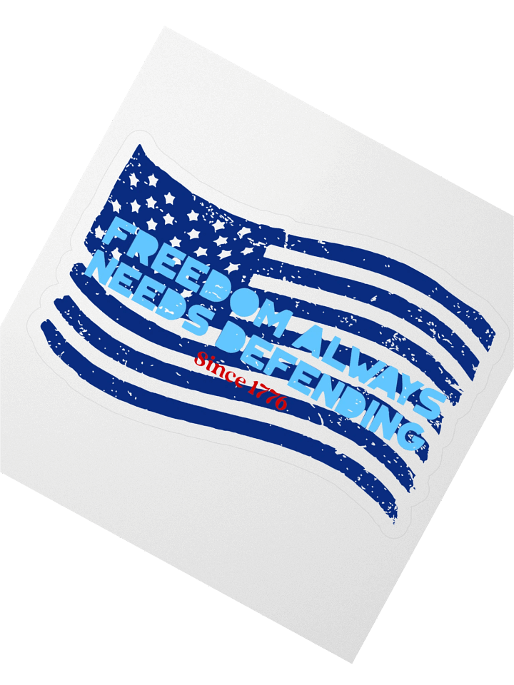 Defender of Freedom Kiss Cut Sticker product image (2)