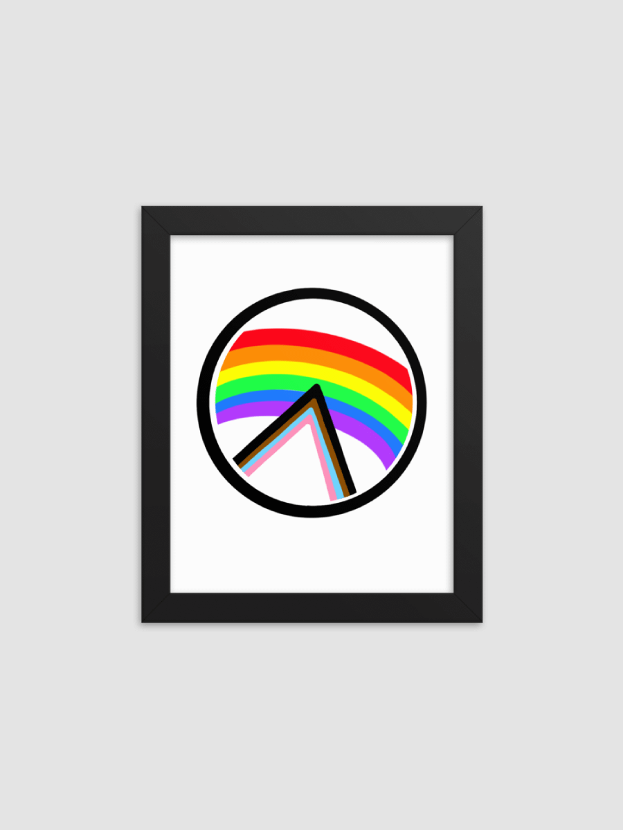 Progressional Rainbow Glow Poster (Framed) product image (1)