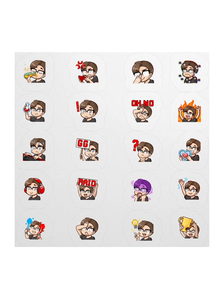 CrimsonStrife "EmotiStickers" Collection: Wave 1 product image (1)