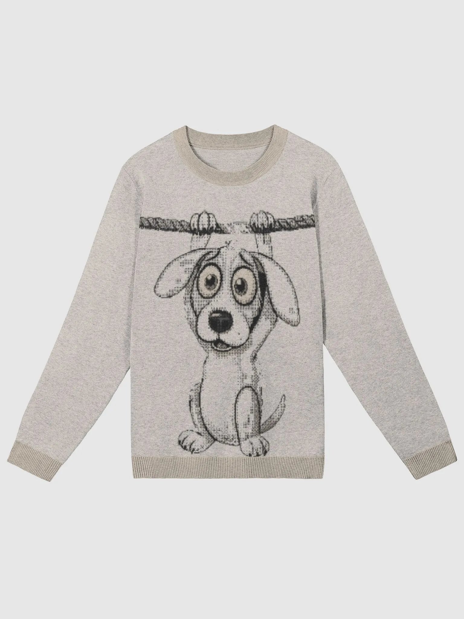 Cartoon Dog Jacquard Crewneck product image (1)