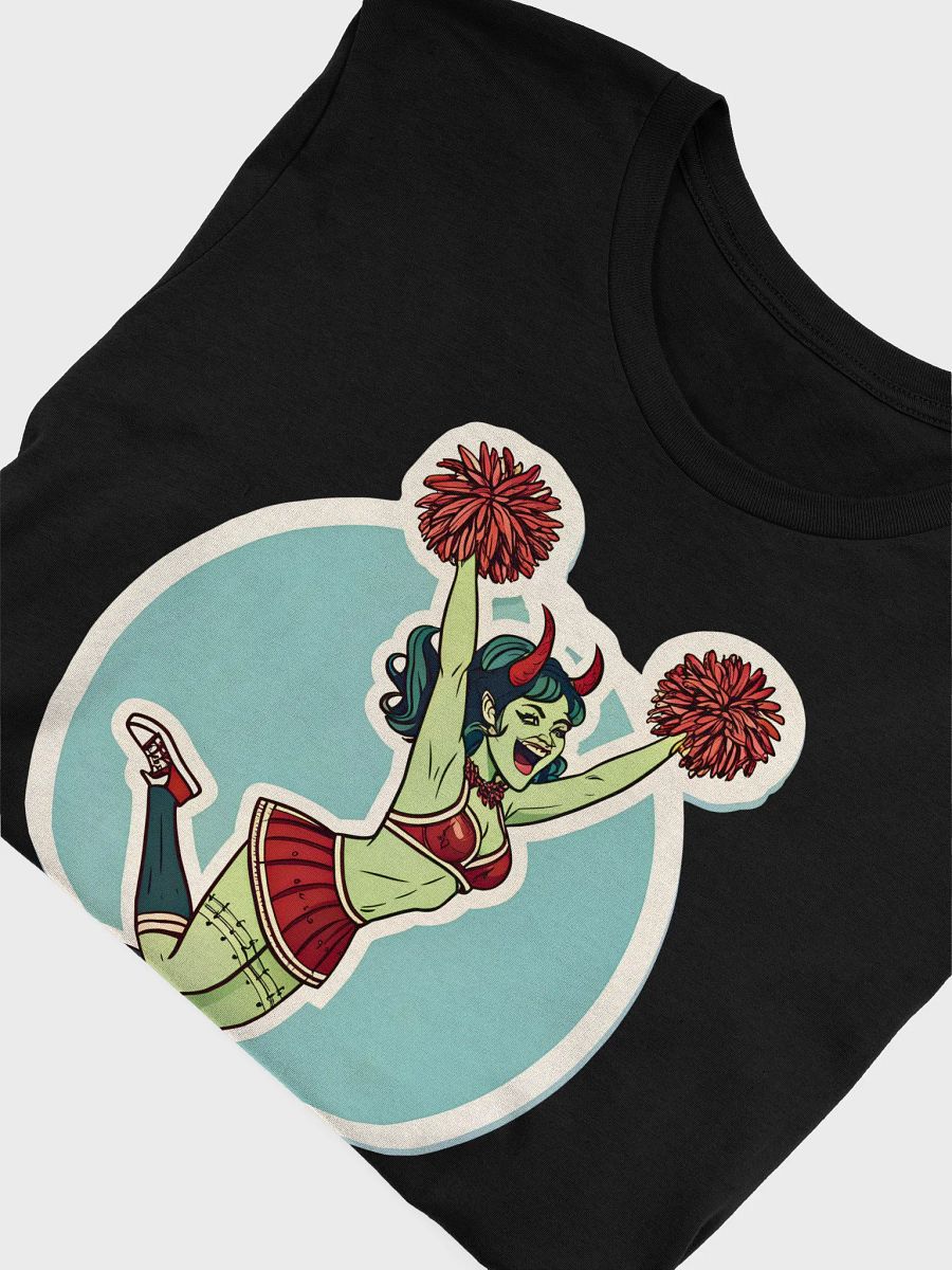 Zombie Pinup girl Satanic Cheerleader T-Shirt product image (43)