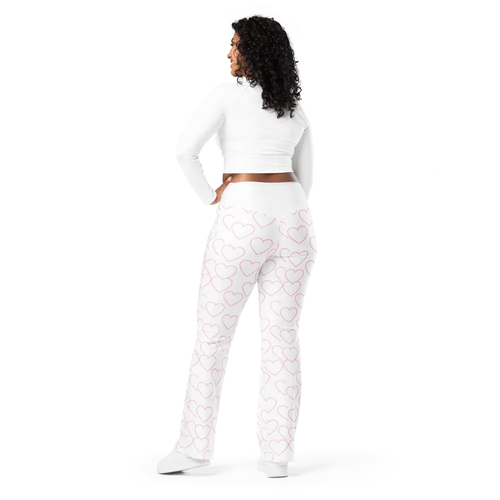 Heart Pattern Flare Pants product image (3)