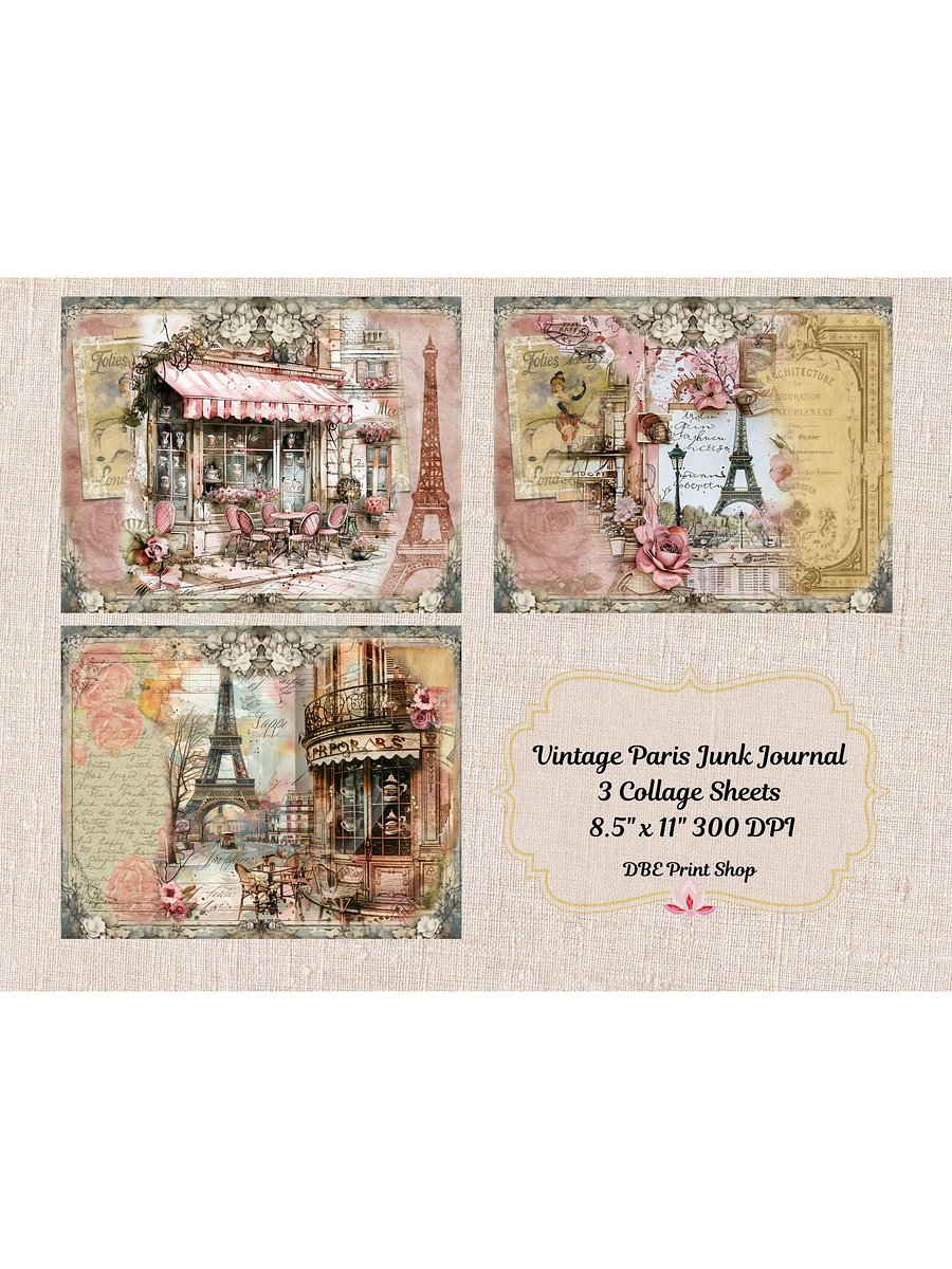 Vintage Paris Junk Journal product image (2)