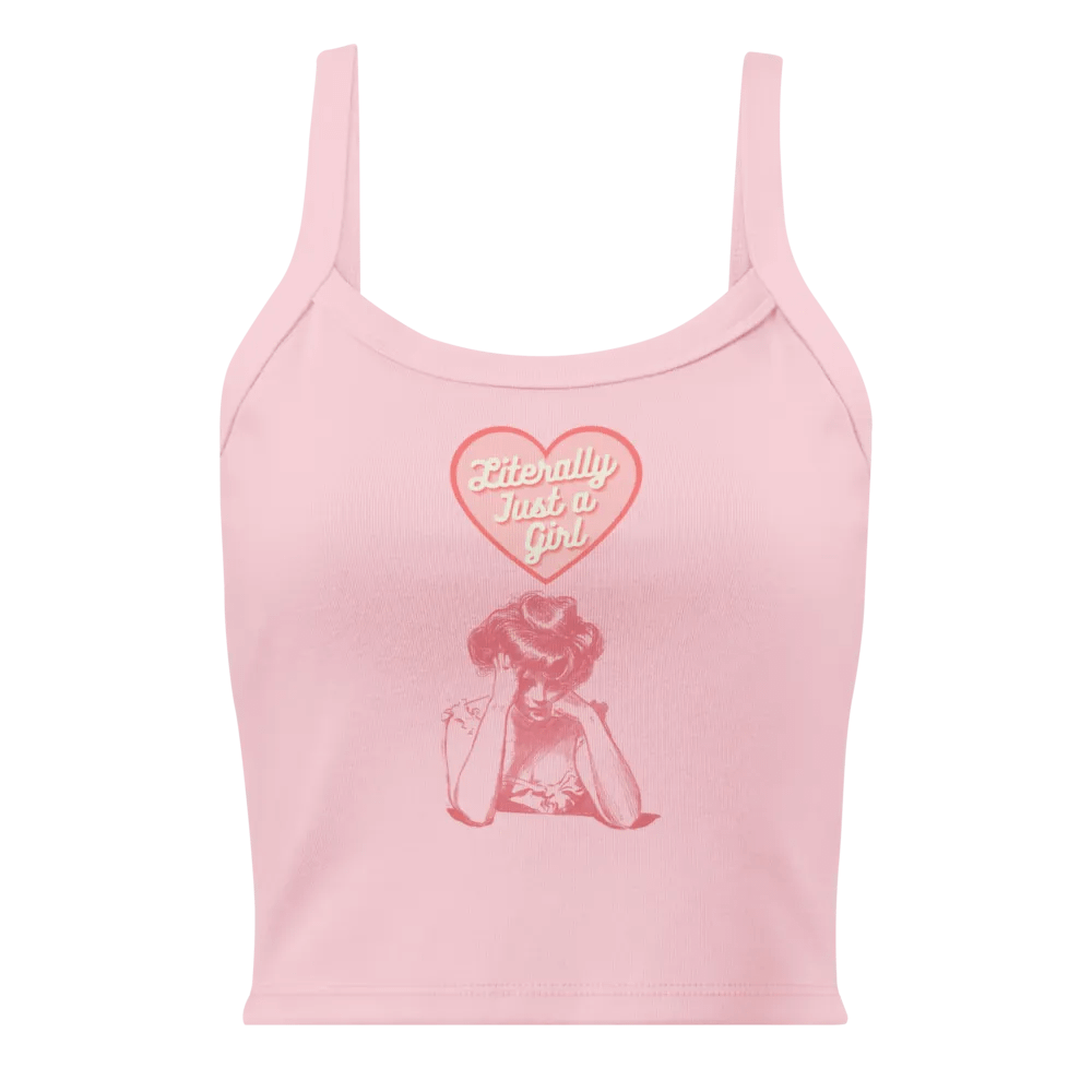 Literally Just a Girl Tank (Pink Print) product image (1)