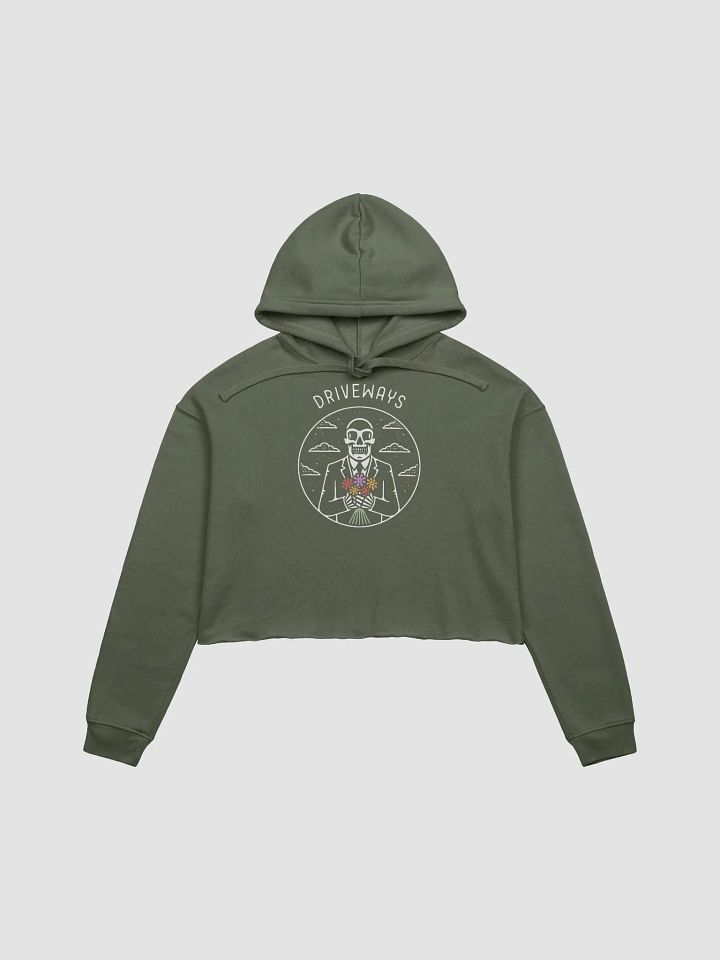 Skulls and Flowers Cropped Hoodie product image (3)