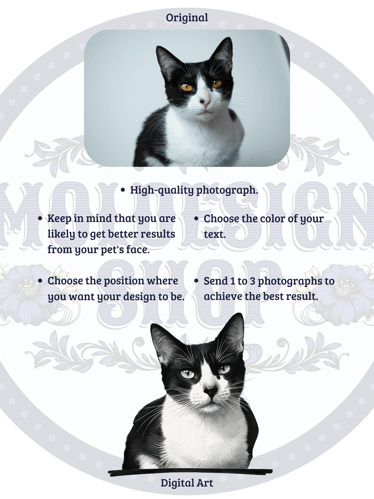 YOUR CAT! / T-SHIRT WITH PERSONALIZED NAME product image (4)