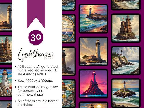 Today is National Lighthouse Day.  Let's see what you can create with these beauties!! #walldecor #lighthouse #lighthouses #d...