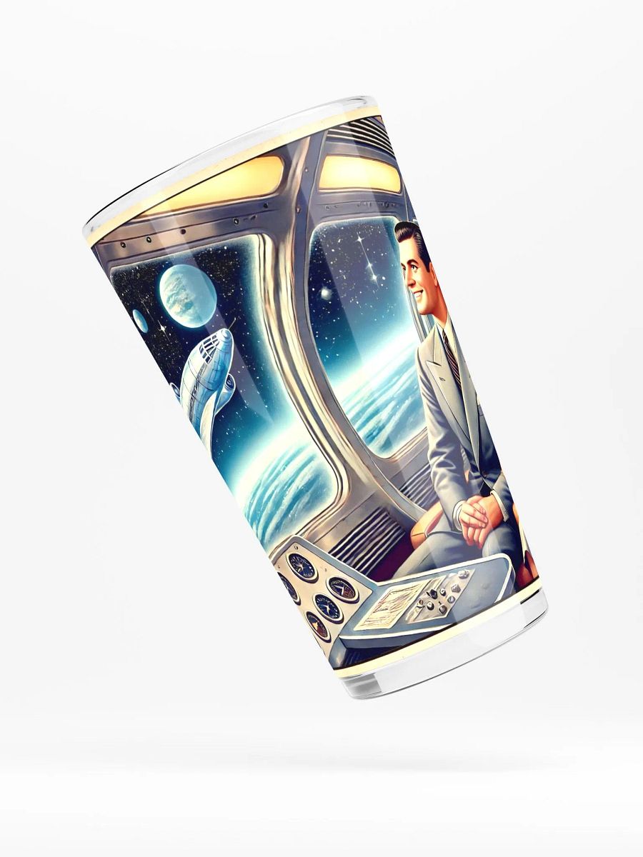 Vintage Space Travel Pint Glass product image (5)