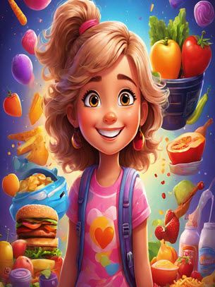 Snack Smart - Lily's Fun Journey to Healthy Fast Food (story for kids) product image (1)