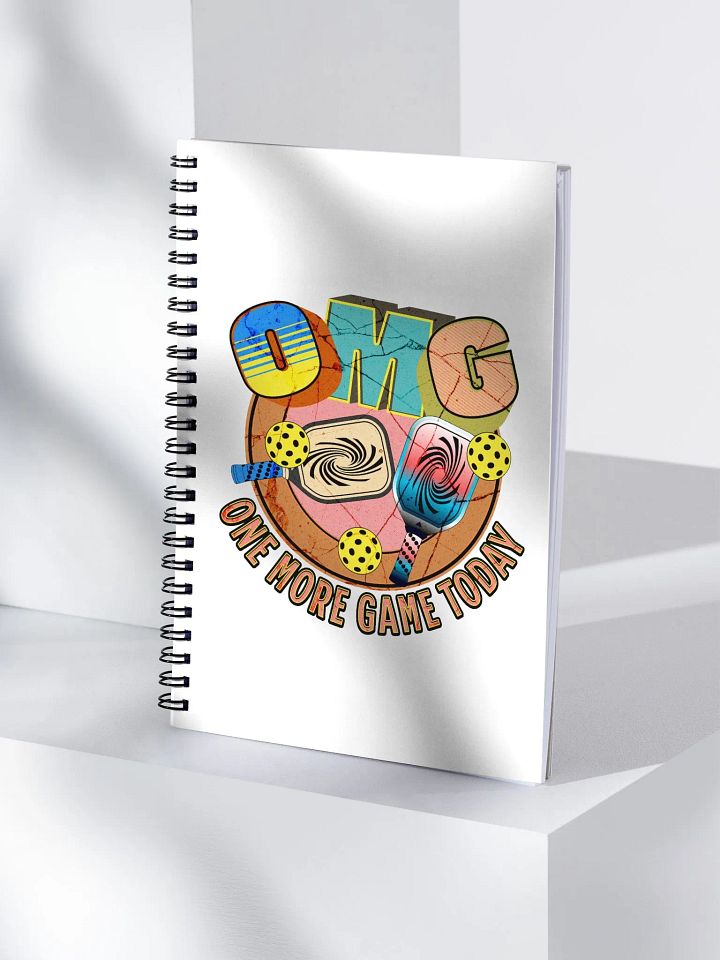 OMG One More Game Today Pickleball Spiral Notebook product image (2)