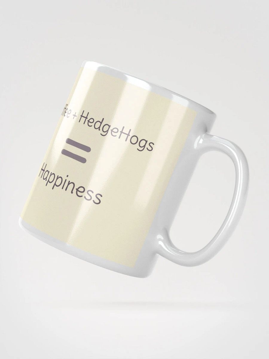 Cute Hedgehog Coffee Mug: Coffee + Hedgehogs = Happiness | Perfect Gift Idea product image (3)