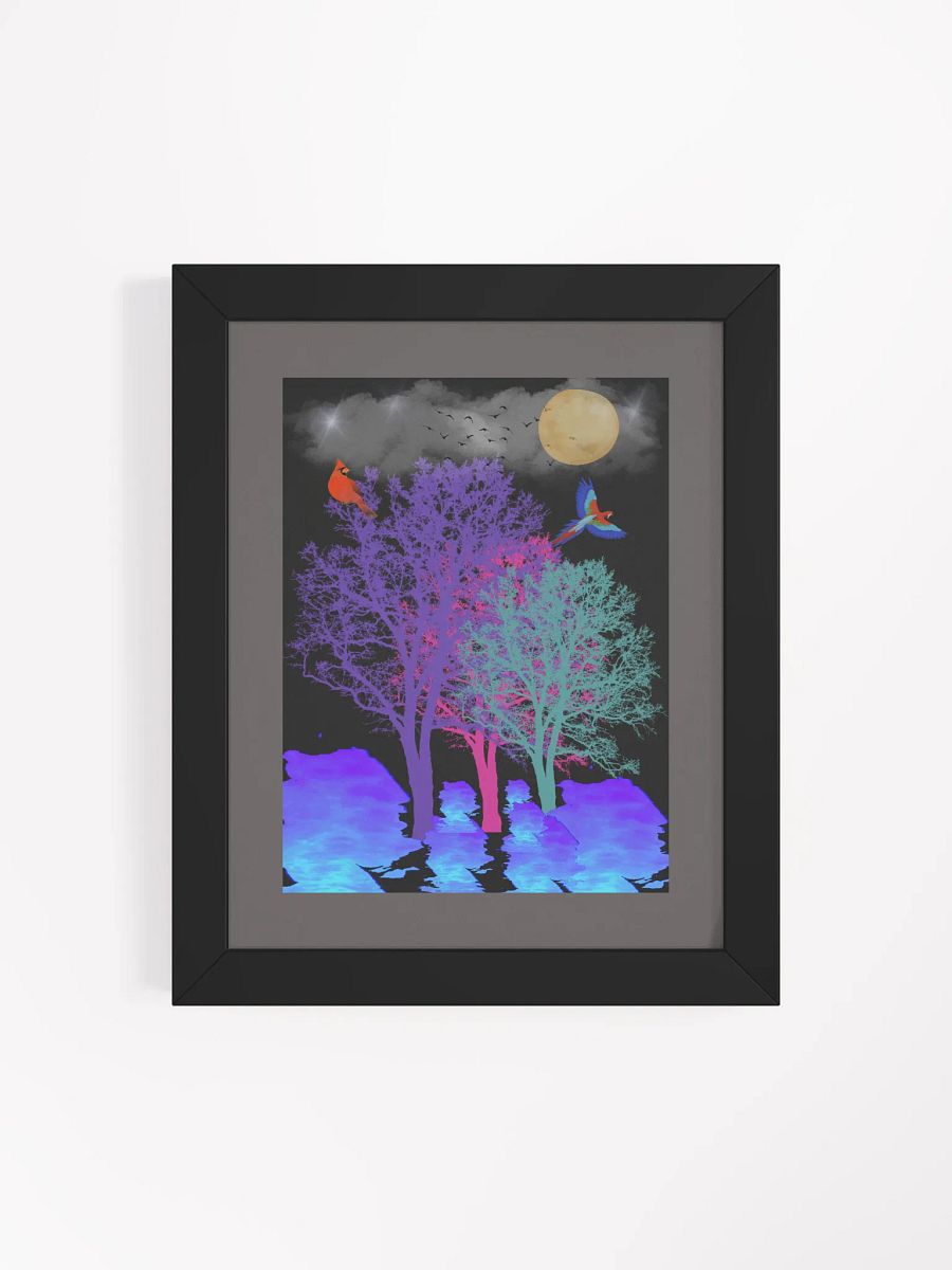 Surreal Moonlit Reflections Framed Poster product image (4)