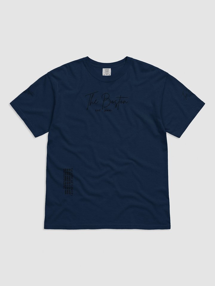 s Garment-Dyed Heavyweight Man T-Shirt Boston Letter product image (1)