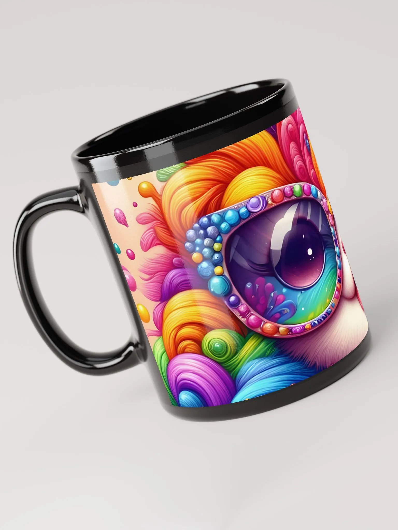 Whimsical Cat Rainbow Mug product image (6)