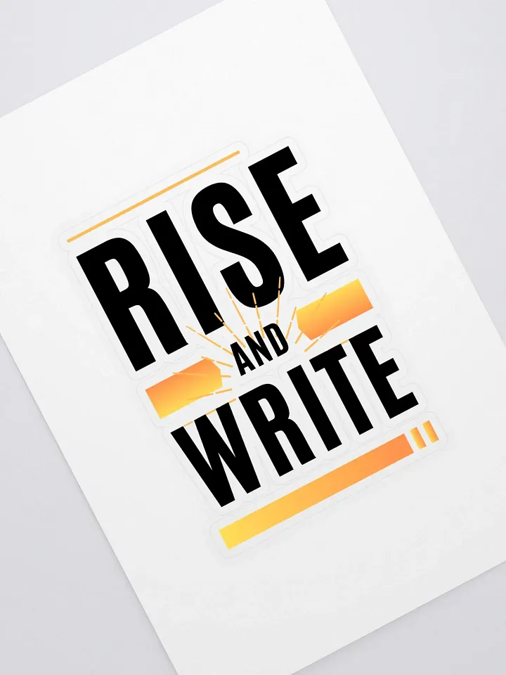 Rise and Write Sticker product image (1)