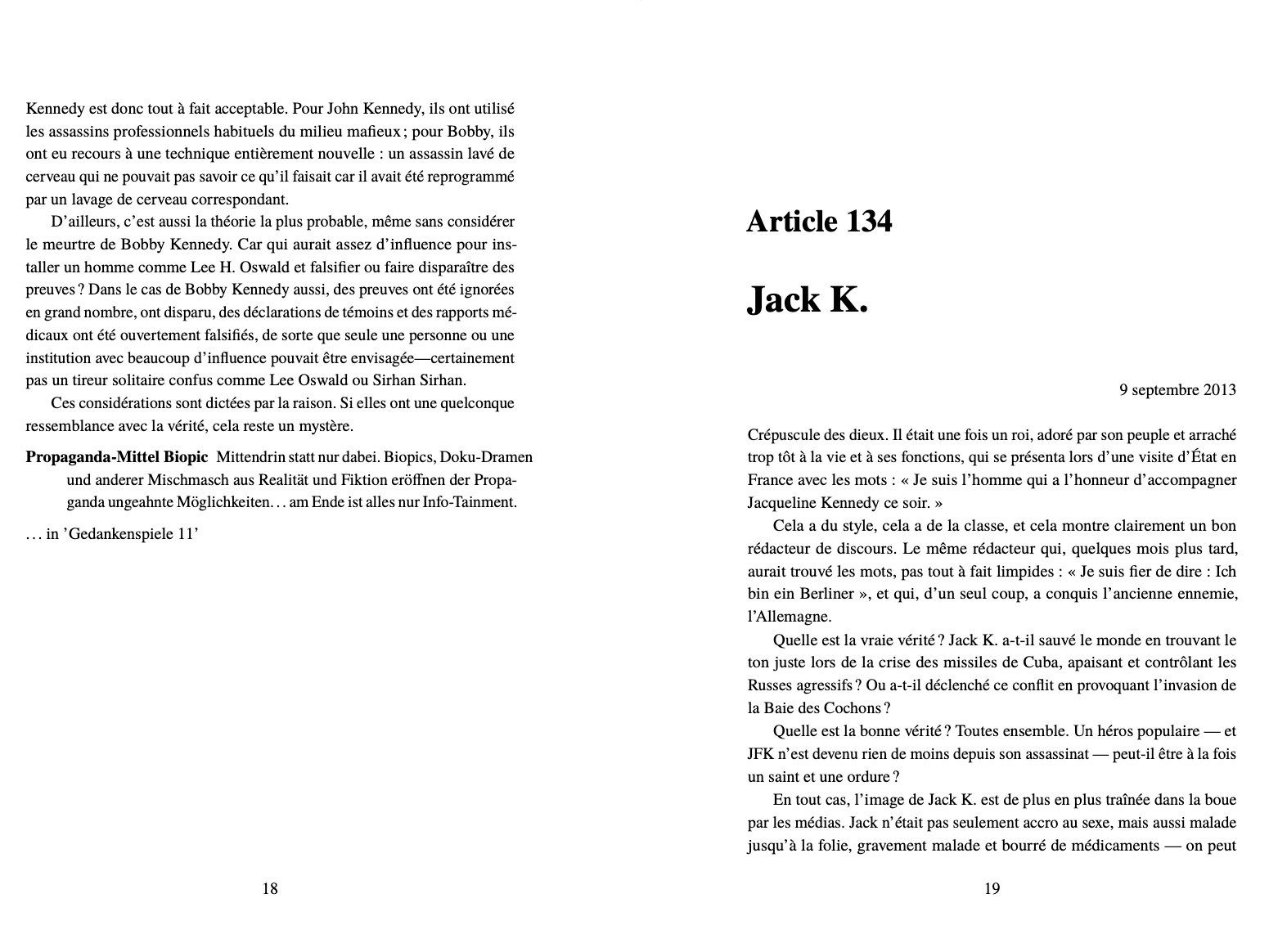 Réflexions Profondes - sujet 1+7: JFK + 911 - pdf product image (3)