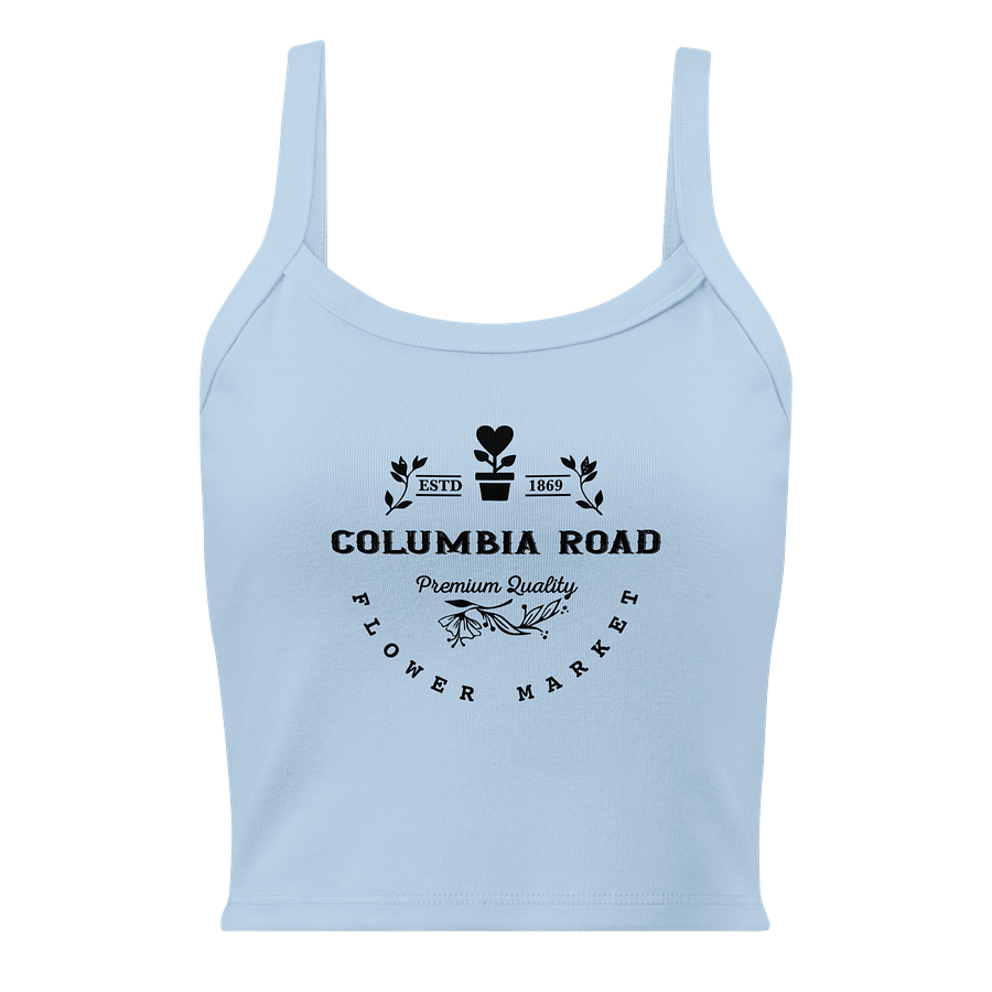 Columbia Road Market Women's Ribbed Tank Top (Blue) product image (1)