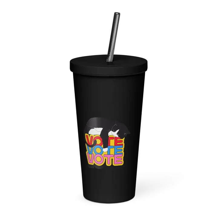 Slumbering Cat Vote Insulated Tumbler product image (1)