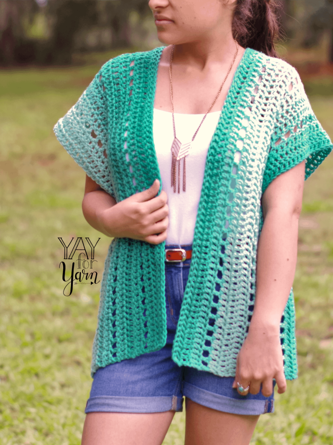 Seafoam Cardigan - PDF Crochet Pattern & Video Tutorial product image (2)