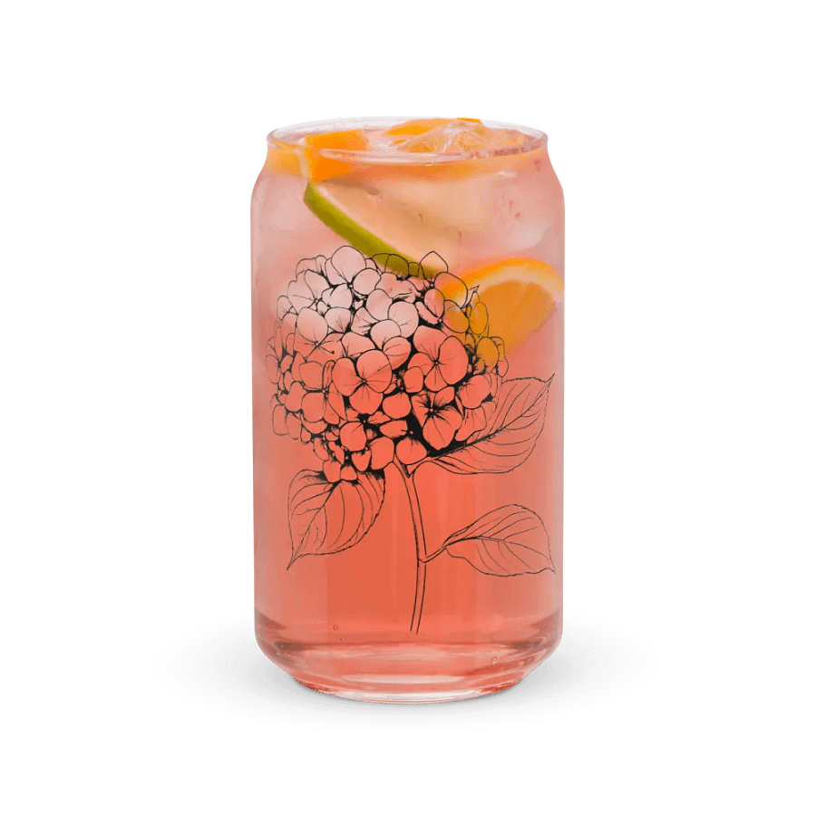 Hydrangea Sleek Can-Shaped Glassware product image (7)