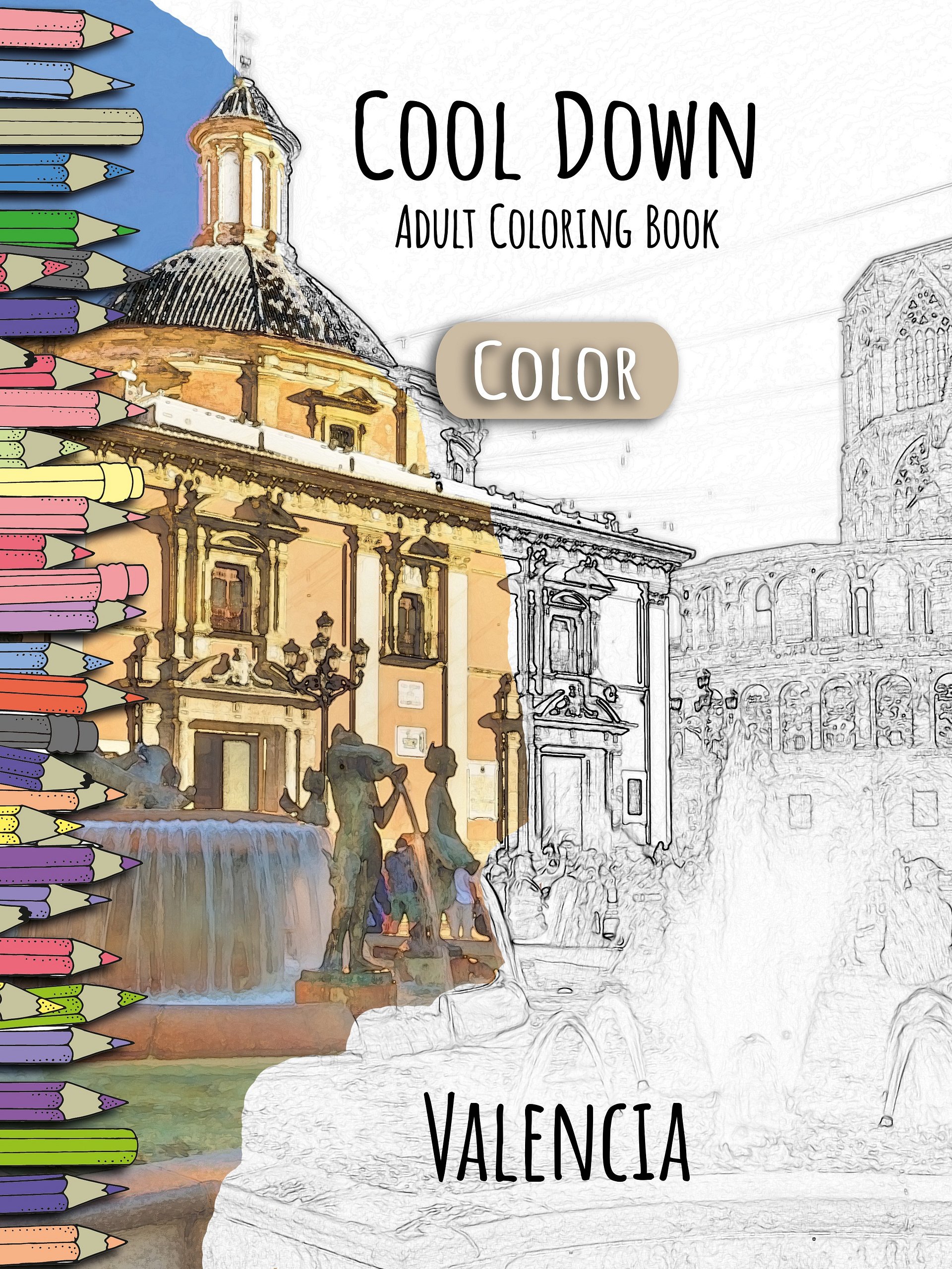 Cool Down [Color] | Adult Coloring Book: Valencia product image (1)